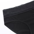 thumbnail image 6 of Black Panties for Womens Underwear Cotton Lace Fashion Panties Soft Bikini Panty Comfortable Hipster Stretch Full Ladies Briefs, 6 of 6