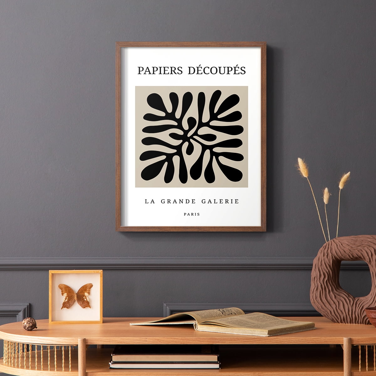 Matisse CCCXCIII in Brown Solid Wood 8 x 10 Framed Print
