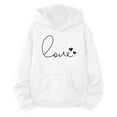 thumbnail image 3 of Kids Boys Hoodies White Hoodies Long Sleeve Lightweight Pullover Tops Loose Sweatshirt Winter Clothes Girls Clothes 6-7 Years, 3 of 3