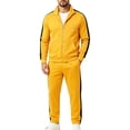 thumbnail image 2 of Admvng Men's 2 Piece Outfits Jacket and Elastic Waist Sweatpants Outfit Sport Casual Matching Suit Daily Workout Outdoor Tracksuit Set, 2 of 8