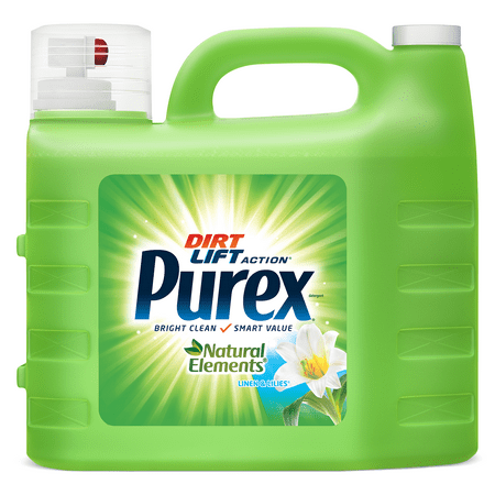 Purex Liquid Laundry Detergent, Natural Elements Linen & Lilies, 210 Fluid Ounces, 140