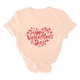 thumbnail image 7 of VKOYWKM Love Heart T Shirts Women Valentines Day Shirts Cute Love Heart Graphic Tees Short Sleeve Casual Crew Neck Holiday T Shirts Classic Romantic Valentine Cute Clothes, 7 of 7