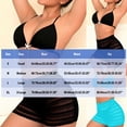 thumbnail image 3 of Tankini de mujer, traje de baño de color liso con tirantes, conjunto de bikini informal de moda para playa, trajes de baño de 3 piezas para mujer, trajes de baño tankini para mujer, trajes de baño par, 3 of 9