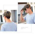 thumbnail image 3 of Men Beret Hat Cotton Buckle Adjustable Newsboy Hats Cabbie Gatsby Cap, 3 of 14