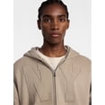 thumbnail image 5 of No Boundaries Zip Up Oversized Hoodie with Applique Detail, Men's and Big Men's XS-3XL, 5 of 7