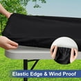 thumbnail image 6 of 30*48 Inch ISpandex Picnic Tables Cloth, Elastic Fitted Tablecloths For Rectangle Tables, Stretch Washable Patio Table Cover For Outdoor, Camping, Banquet, 6 of 7