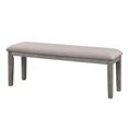 thumbnail image 3 of Topline Home Furnishings Banquette de salle à manger gris, 3 of 3