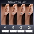 thumbnail image 6 of Moissanite Hypoallergenic F136 Titanium Stud Earrings for Sensitive Ear, Lightweight Shiny Earrings Studs for Helix Tragus Cartilage Multiple Piercing, 6 of 8