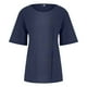 thumbnail image 4 of Blusas de manga corta con cuello redondo de color sólido informal de verano para mujer OAVQHLG3B Store lin121212, 4 of 5