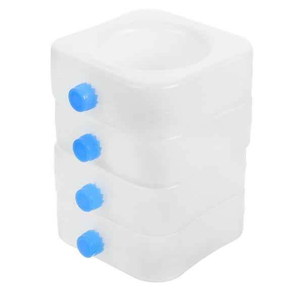 WORGEOUS 4Pcs Ice Packs Crystal Boxes Reusable Freezer Blocks for Lunch Bags Cooler Backpack Camping Picnics White