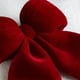 thumbnail image 5 of Adorno de lazo de Navidad de terciopelo rojo | Decoración de árbol de Navidad de gran tamaño | Tela de vino 11.8"x11.4" o 5.5"x4.9" | Colgante festivo para el hogar, boda, regalo, decoración duradera, 5 of 6