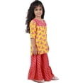 thumbnail image 4 of Ahhaaaa Cotton Jaipuri Floral Print Kurti-Sharara Leheriya for Baby Girls, 4 of 5