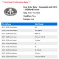 thumbnail image 2 of Rear Brake Rotor - Compatible with 2013 - 2020 Ford Fusion 2014 2015 2016 2017 2018 2019, 2 of 2