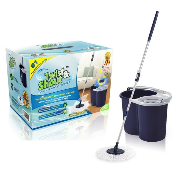 Twist and Shout Mop Award Winning Hand Push Spin Mop from the