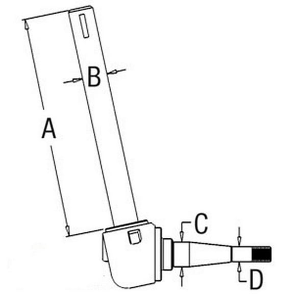 RAParts 182558M92 Fits Massey Ferguson Tractor Left Hand LH Spindle 40 50 65