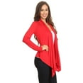 thumbnail image 3 of Women's Solid Open Front Long Sleeve Lightweight Soft Basic Sweater Cardigan, 3 of 4