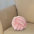 thumbnail image 1 of Almohada De Bola De Nudo Suave, Almohada Redonda Hecha A Mano Para Oficina, Sala De Estar, Rosa, 1 of 8