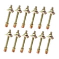 thumbnail image 2 of 12x Muebles Conectores de muebles Hardware de fijación con tuercas accesorios de acero M8 para el escritorio de la oficina del marco de la cama M8x80 mm, 2 of 8