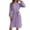 Purple, variant on TJAZFJPA Leopard Print Dress Women's Retro Floral Print Casual Long Sleeved Pleated Skirt with Wide Hem Dresses for Teens New Years Eve Dress for Women