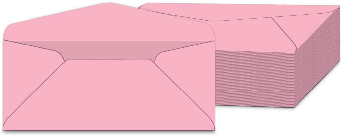 Pink Pastel #10 Business Envelopes | Standard Colored Mailers for Holidays, Invoices, Bills, Letters, Office Mailings | 4 1/8 x 9 1/2 inches | 500 per Pack