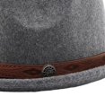 thumbnail image 6 of vlrwzc Grey Classic Bowler Hat, Vintage Round Top Derby Hat for Party and Daily Use, 6 of 7
