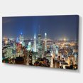 thumbnail image 2 of Montreal at Dusk Panorama - Landscape Canvas Art Print, 2 of 4