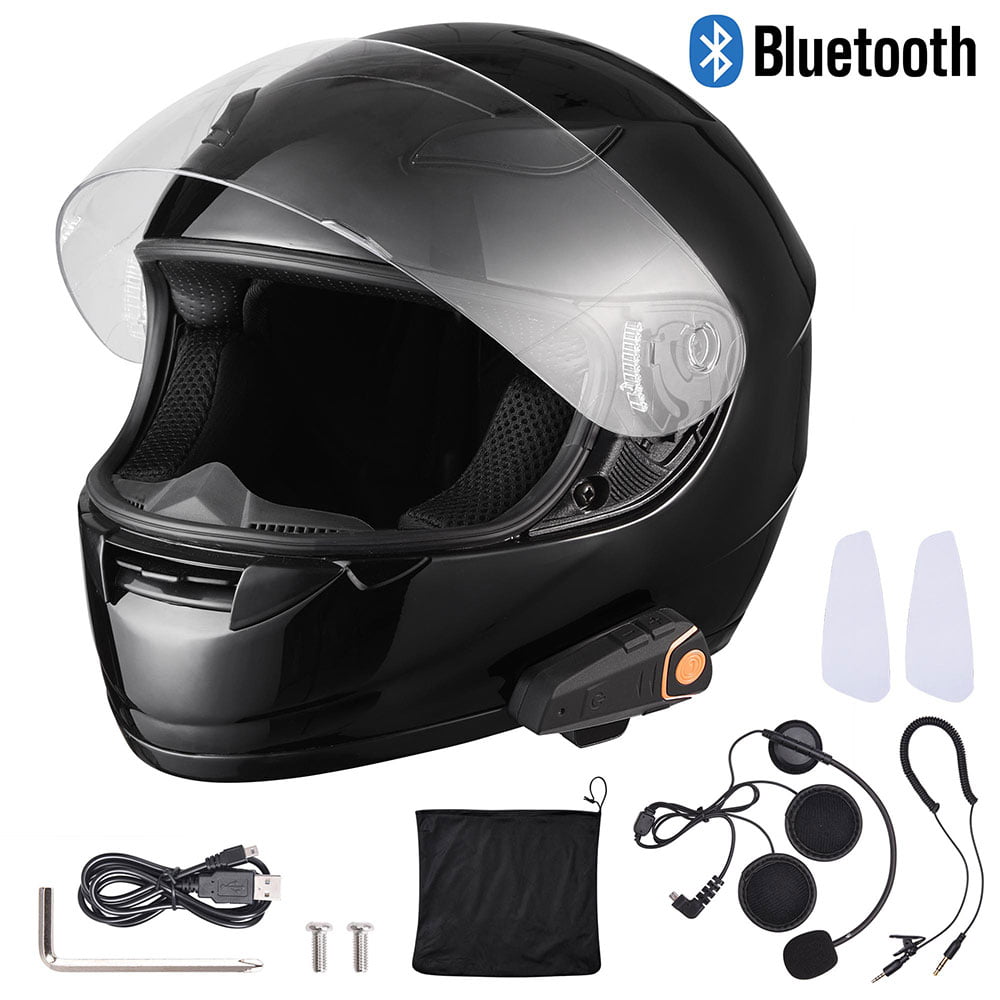 Motorcycle Bluetooth Helmets Full Face Helmet,Built-in Integrated