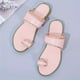 thumbnail image 4 of MKLEKYY Sandalias para Mujer, Sandalias Informales de Verano Con Punta Abierta, Lisas, Planas, Suaves y Transpirables, 4 of 4
