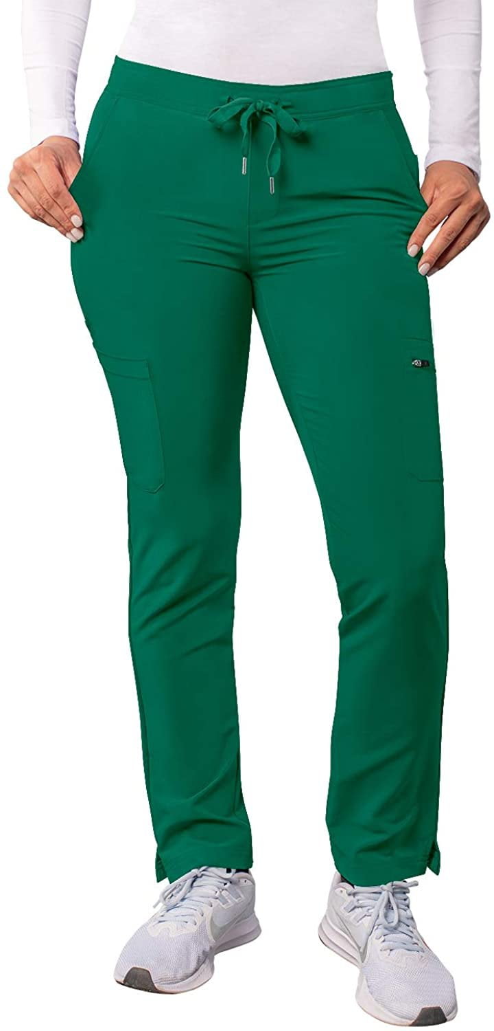 Adar Addition Scrubs for Women Skinny Leg Cargo Drawstring Scrub