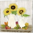 thumbnail image 5 of Great Art Now Fall Sunflowers by Tara Reed 4 Piece Canvas Art Set Each 14"W x 14"H, 5 of 5