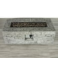 thumbnail image 3 of Mondawe Rectangle Concrete Propane/Natural Gas Fire pit table, 3 of 5