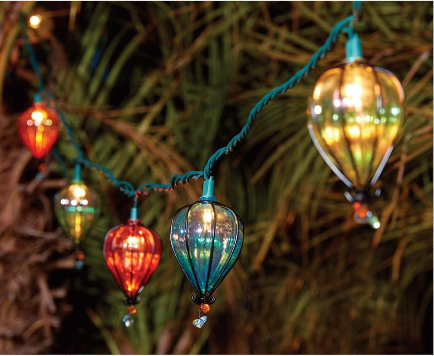 Dimedeal 2 Pcs 11ft Corded Electric String Lights with 10 LED Bulbs for Indoor/Outdoor Use – Ideal for Christmas, Parties, and Camping