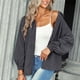 thumbnail image 3 of Chaqueta Camisa Color puro Solapa Manga larga Un solo pecho Casual Tops de moda para mujer, 3 of 6