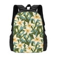 thumbnail image 3 of Balery Lilies Flowers Backpack for Men and Women - Durable 600D Oxford Cloth -Large Capacity, Water-Resistant School, Travel, and Hiking Bag, 3 of 9