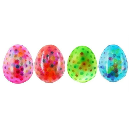 Bisitoy 1Pc Squeeze Toys Colorful Squeeze Ball Shape Random Colors for Easter Basket Stuffers Fun Squeeze (Colorful)