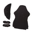 thumbnail image 4 of La silla de juego cubre el estiramiento de spandex con cubiertas de reposabrazos/espalda/cubierta del asiento extraíble Protector de lavable suave Negro, 4 of 8