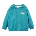 thumbnail image 2 of POROPL Rain Jacket for Girls Lightweight Spring Thin Casual Windbreaker Jacket, 2 of 5