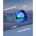 thumbnail image 2 of CRG Sports Ski Goggles 100% UV Protection Frameless Snowboard Goggles for Men,Women,Adults, 2 of 6