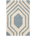 thumbnail image 2 of Safavieh Chatham 4' X 6' Hand Tufted Wool Rug in Blue and Ivory, 2 of 9