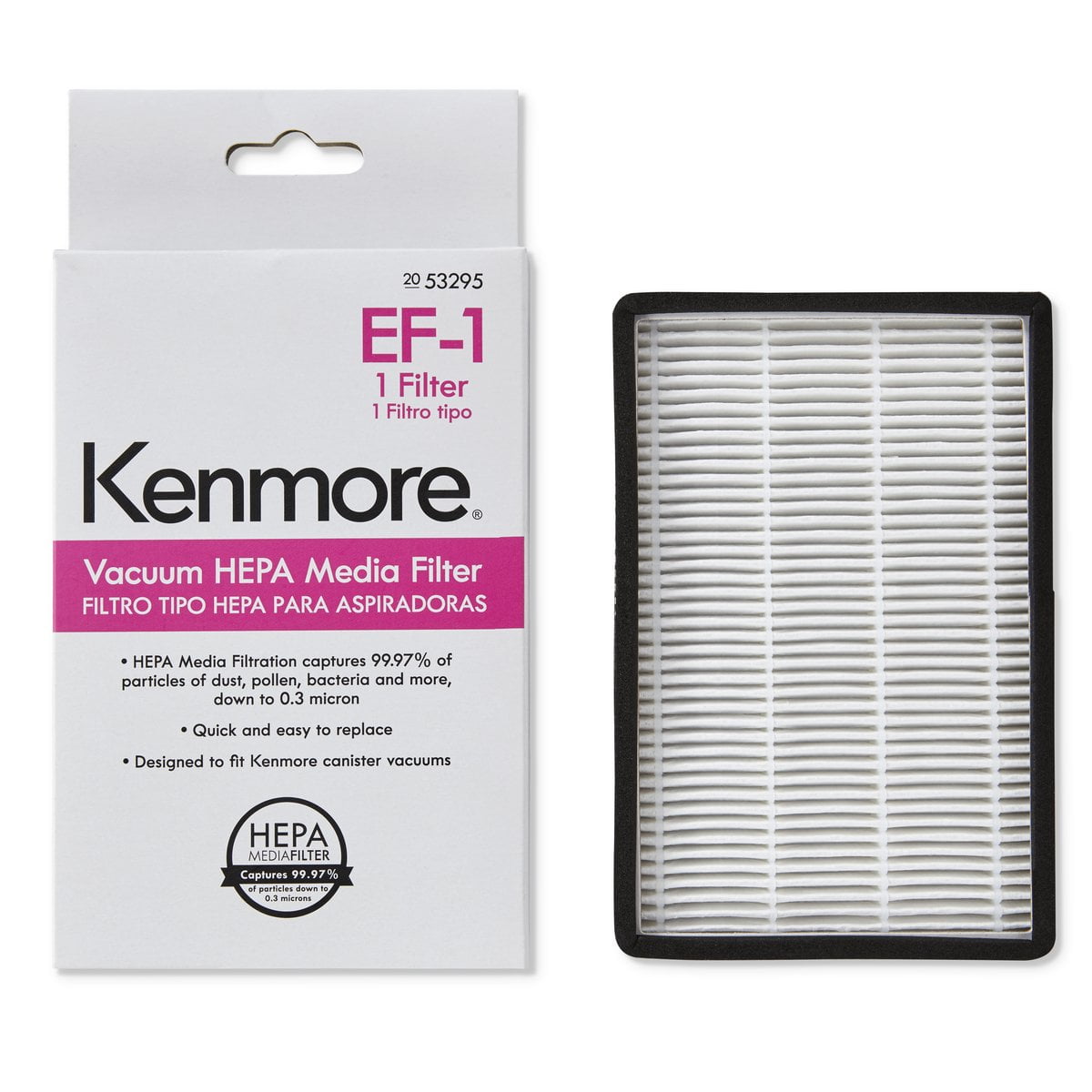 1 EF1 & 2 CF1 Filter Bundle Kenmore Canister Vacuum 50558 5055 C Q 12 Bags 