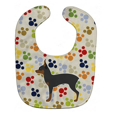 

Toy Fox Terrier Pawprints Baby Bib