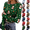 Dark Green, variant on Womens Christmas Underscrub Dressy Long Sleeve Shirt Summer Print Ribbed Tees Classic Fit Crew Neck Indoor Clothing