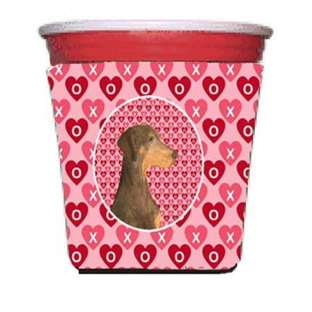 

Doberman Red Solo Cup bottle sleeve Hugger - 16 To 22 oz.