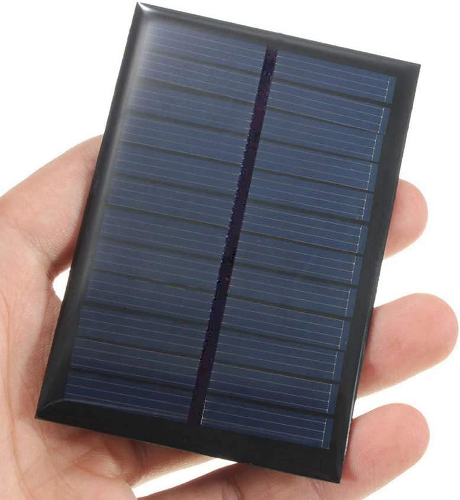 Treedix 6V 10W Polysilicon Solar Panel Glue Solar Cell Battery Charger DIY Solar Product Mini Small Solar Panel Module Kit Polycrystalline Silicon Encapsulated in Waterproof Resin (10W)