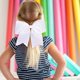 thumbnail image 4 of 12 Pcs Large Cheer Bows 8" Bulk Hair Bow Accessories with Ponytail Holder for Girls High School College Cheerleading, 4 of 4
