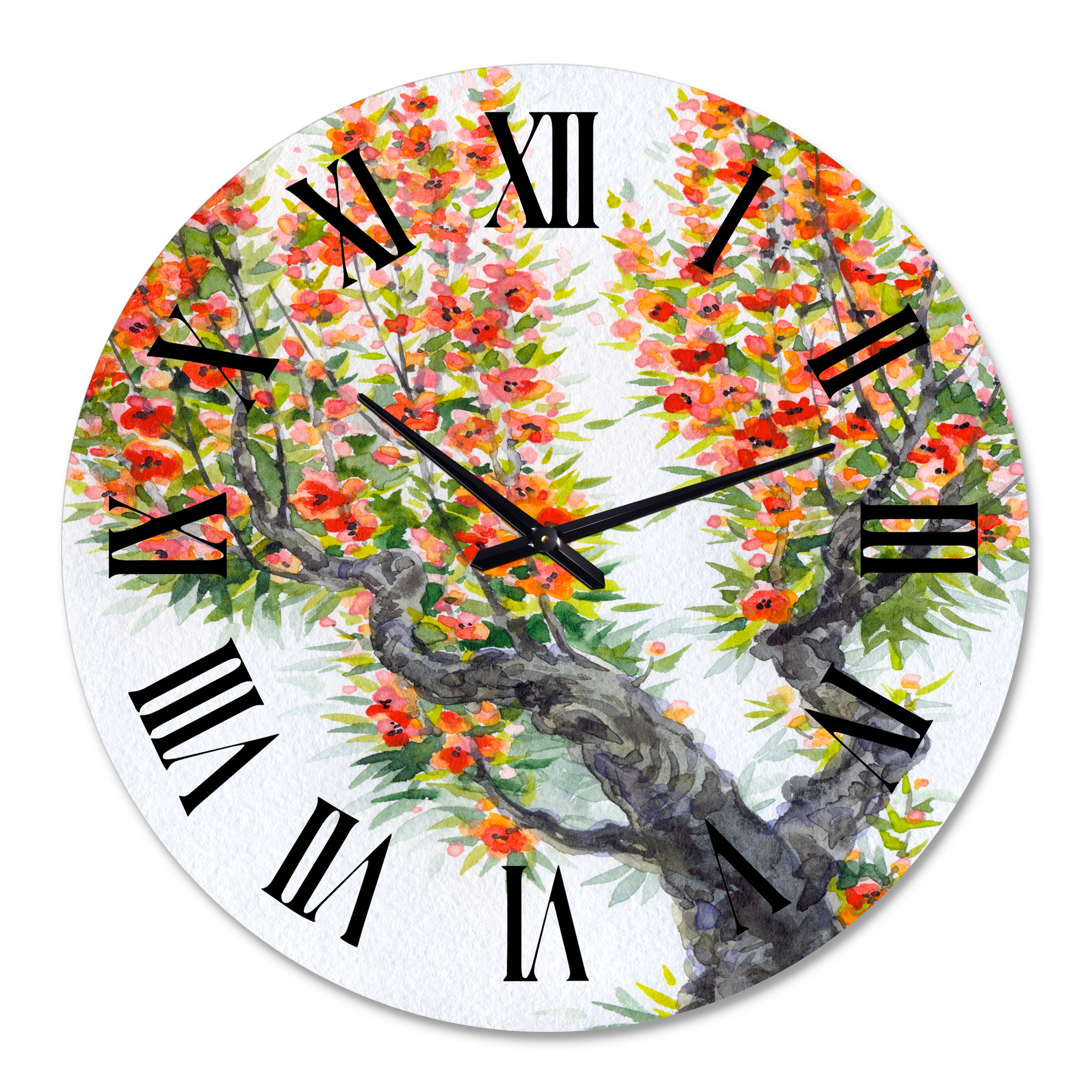 Designart 1 in Quartz Traditional Wall Clock