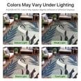 thumbnail image 4 of DEORAB Outdoor Rug 4'X6' Chenille Patio Carpet Three-Layer Material Imitation Silicone Spot Molding Camping Outside RV Mat,Blue&Grey, 4 of 10