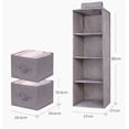 thumbnail image 3 of 1 Layers Organizer Drawer Type Shelves Hanging Wardrobe Shoe Garment Organiser Storage Clothes Laundry Basket Cosmetics Storage Box, 3 of 8