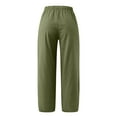 thumbnail image 5 of Aloohaidyvio Pants for Women,Womens Elastic Waist Buttons Color Thin Stretch Skinny Pants Trousers, 5 of 5