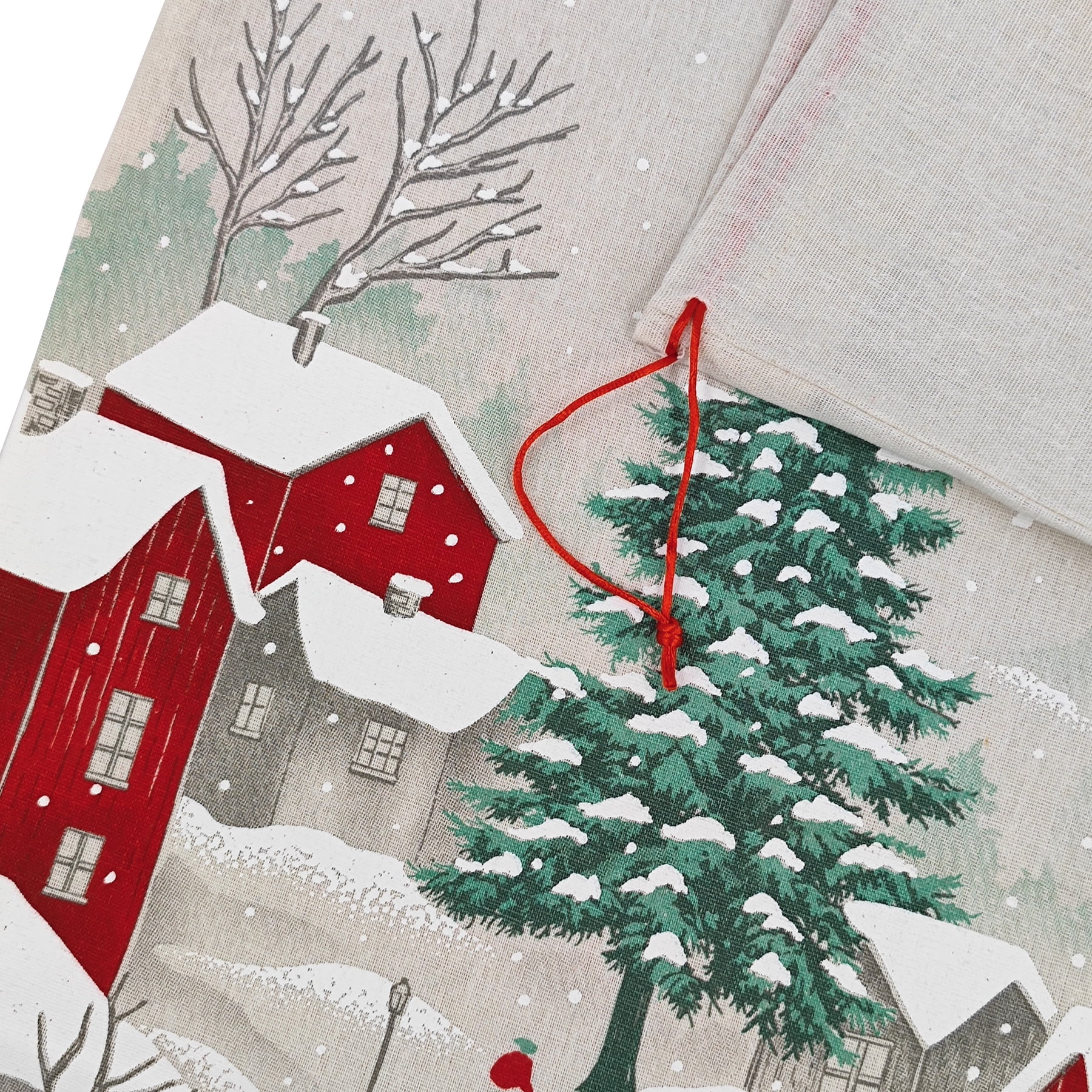 Holiday Time 1 Piece Santa Sack Gift Bags with Drawstring 18” by 29” for Large Xmas Package Storage, HOLIDAY TIME PL SANTA SACK HOUSE